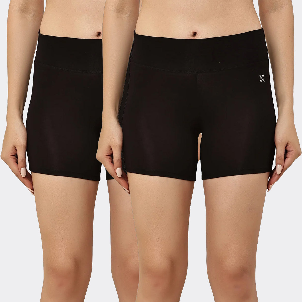 Women's Bamboo Modal Hot Shorts – Soft, Breathable & Anti-Chafing Comfort Shorts (Pack of 2)