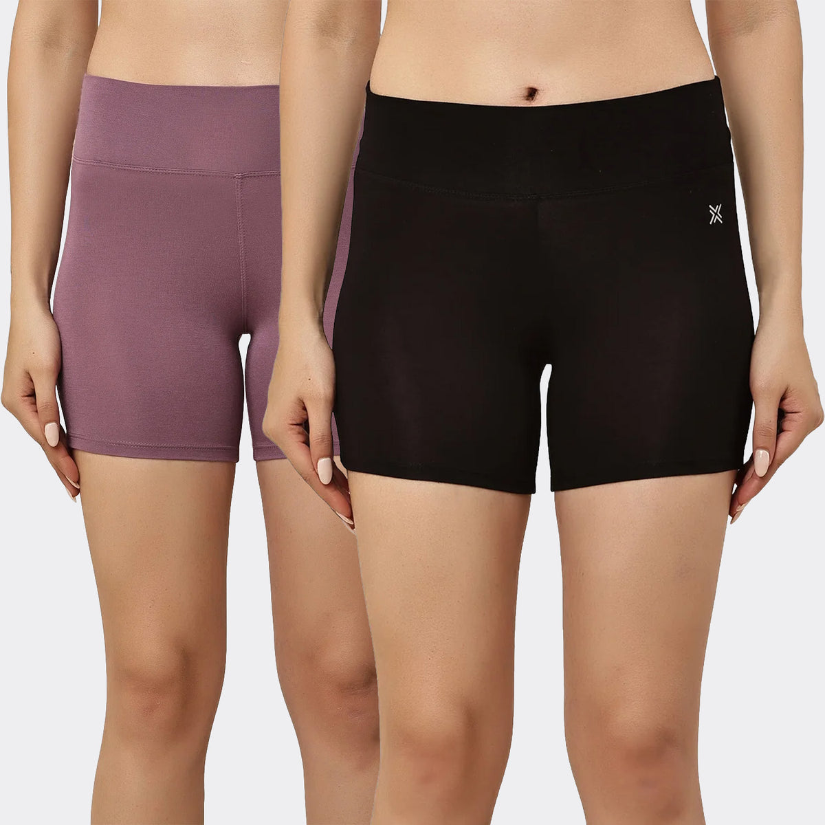 Women's Bamboo Modal Hot Shorts – Soft, Breathable & Anti-Chafing Comfort Shorts (Pack of 2)