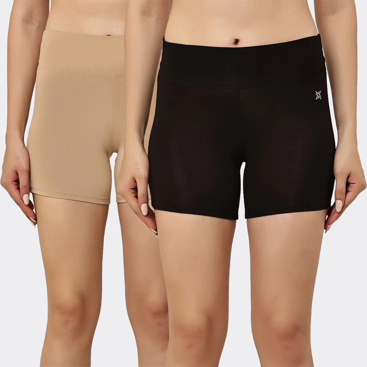 Women's Bamboo Modal Hot Shorts – Soft, Breathable & Anti-Chafing Comfort Shorts (Pack of 2)