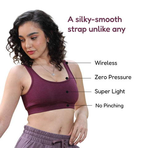 Comfort Bra | Sleep Bra | Night bra - comfortable every day slip on bra made from natural bamboo fabric