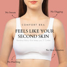 Bamboo Comfort Bra | Sleep Bra | Lounge bra - For Women's photograph that's made with an innovative bamboo and organic cotton fabric from Lavos Performance, a carbon neutral eco-fashion company. Sleep & night bra • made from natural bamboo cotton fabric • India's #1 night wear bra for at home bra comfort • Night wear bra with moisture wicking and breathable fabric • Slip on bra and enjoy a wirefree bra experience • Most comfortable bra that's got bra support • COD • 100% natural fabric