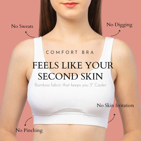 Comfort Bra | Sleep Bra | Night bra - comfortable every day slip on bra made from natural bamboo fabric