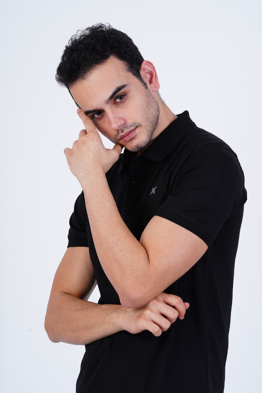 Bamboo Cotton Jersey Polo For Men's photograph that's made with an innovative bamboo and organic cotton fabric from Lavos Performance, a carbon neutral eco-fashion company. 
