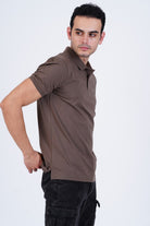 Bamboo Cotton Jersey Polo For Men's photograph that's made with an innovative bamboo and organic cotton fabric from Lavos Performance, a carbon neutral eco-fashion company. 