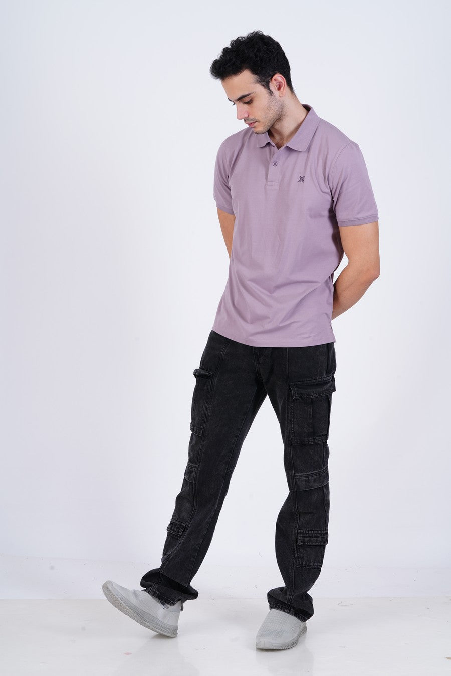 Bamboo Cotton Jersey Polo For Men's photograph that's made with an innovative bamboo and organic cotton fabric from Lavos Performance, a carbon neutral eco-fashion company. 