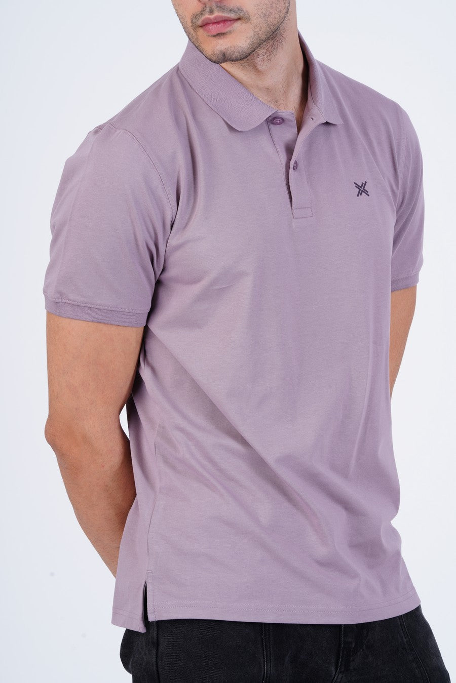 Bamboo Cotton Jersey Polo For Men's photograph that's made with an innovative bamboo and organic cotton fabric from Lavos Performance, a carbon neutral eco-fashion company. 