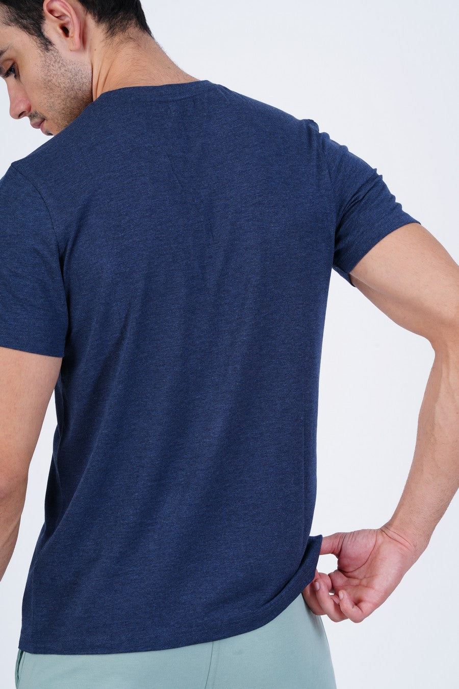 Lavos Mens Performance Crew Neck Tee's photograph that's made with an innovative bamboo and organic cotton fabric from Lavos Performance, a carbon neutral eco-fashion company. Buy Lavos Mens Performance Crew Neck Tee Online.The Bamboo Performance Technology uses Natural Bamboo Fiber and 100% Organic Cotton Fabric spun into the fabric which is soft and comes with a lot of features.Explore Latest Collection of Bamboo Clothes At Lavos Performance.