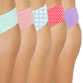 Organic Bamboo Inner elastic Mid waist Hipster for Women -Pack of 5's photograph that's made with an innovative bamboo and organic cotton fabric from Lavos Performance, a carbon neutral eco-fashion company. A hip-hugging hipster panty that gives you the feeling of freedom and comfort you have been looking for. It comes with a soft elastic waistband and a double-layered gusset to ensure comfort. This combo contains a pack of five non-transparent neutral colors panties for day-to-day needs. 