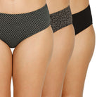 Hipster Inner elastic Mid Waist Printed Panty (PO3)'s photograph that's made with an innovative bamboo and organic cotton fabric from Lavos Performance, a carbon neutral eco-fashion company. 