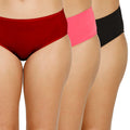 Organic Bamboo Inner elastic Mid waist Hipster for Women- Pack of 3's photograph that's made with an innovative bamboo and organic cotton fabric from Lavos Performance, a carbon neutral eco-fashion company. A hip-hugging hipster panty that gives you the feeling of freedom and comfort you have been looking for. It comes with a soft elastic waistband and a double-layered gusset to ensure comfort. Stabilize the temperature of your sensitive areas. Keep them cool & fresh all day long. 