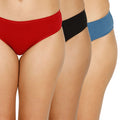 Organic bamboo Inner elastic Bikini for Women - Pack of 3's photograph that's made with an innovative bamboo and organic cotton fabric from Lavos Performance, a carbon neutral eco-fashion company. Lavos Performance Women's Bikini Panty is made out of Organic cotton and bamboo. Perfect for your day-to-day routine. Made of signature Air jersey fabric that is extremely soft, lightweight, and skin-friendly. Added front and back coverage. Anti-bacterial and odor-free. Ultra Soft Bamboo/Cotton keeps you cool all 