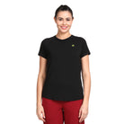 Women's Active Round Neck Tee's photograph that's made with an innovative bamboo and organic cotton fabric from Lavos Performance, a carbon neutral eco-fashion company. 