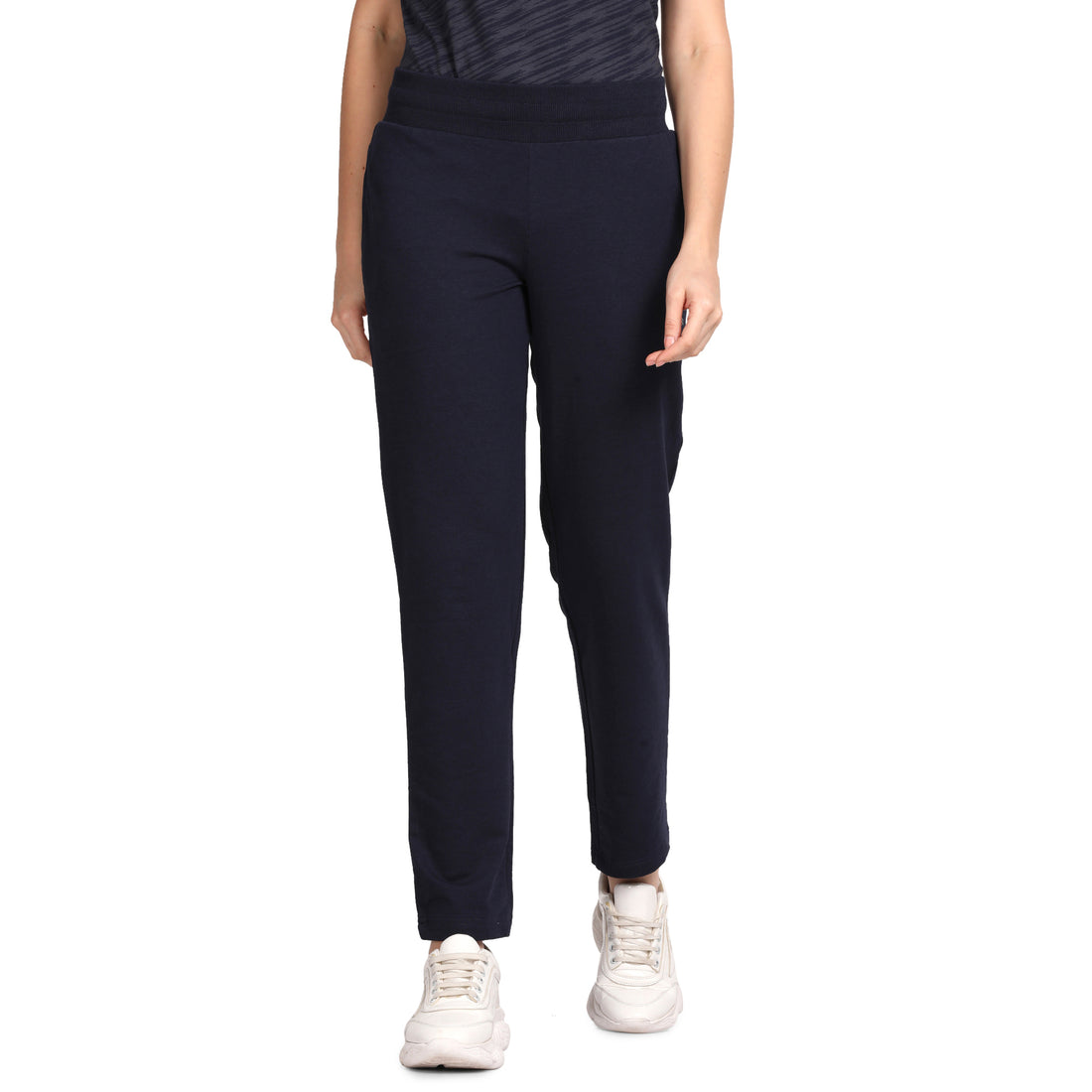 Women's Track pant's photograph that's made with an innovative bamboo and organic cotton fabric from Lavos Performance, a carbon neutral eco-fashion company. 