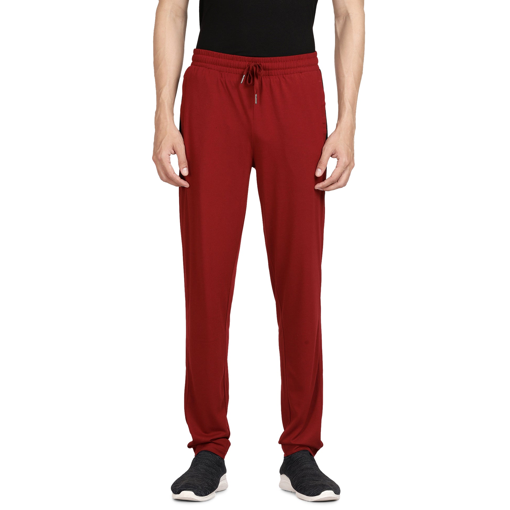 Lavos Mens Active Track Pants for Workouts's photograph that's made with an innovative bamboo and organic cotton fabric from Lavos Performance, a carbon neutral eco-fashion company. Buy Zipper Track Pant For Men Online.The super-soft fabric feels amazing on the skin and our Bamboo Performance Technology which has Bamboo fiber is durable, breathable, and wicks sweat away. Explore Latest Collection Of Bamboo Clothes At Lavos Performance.