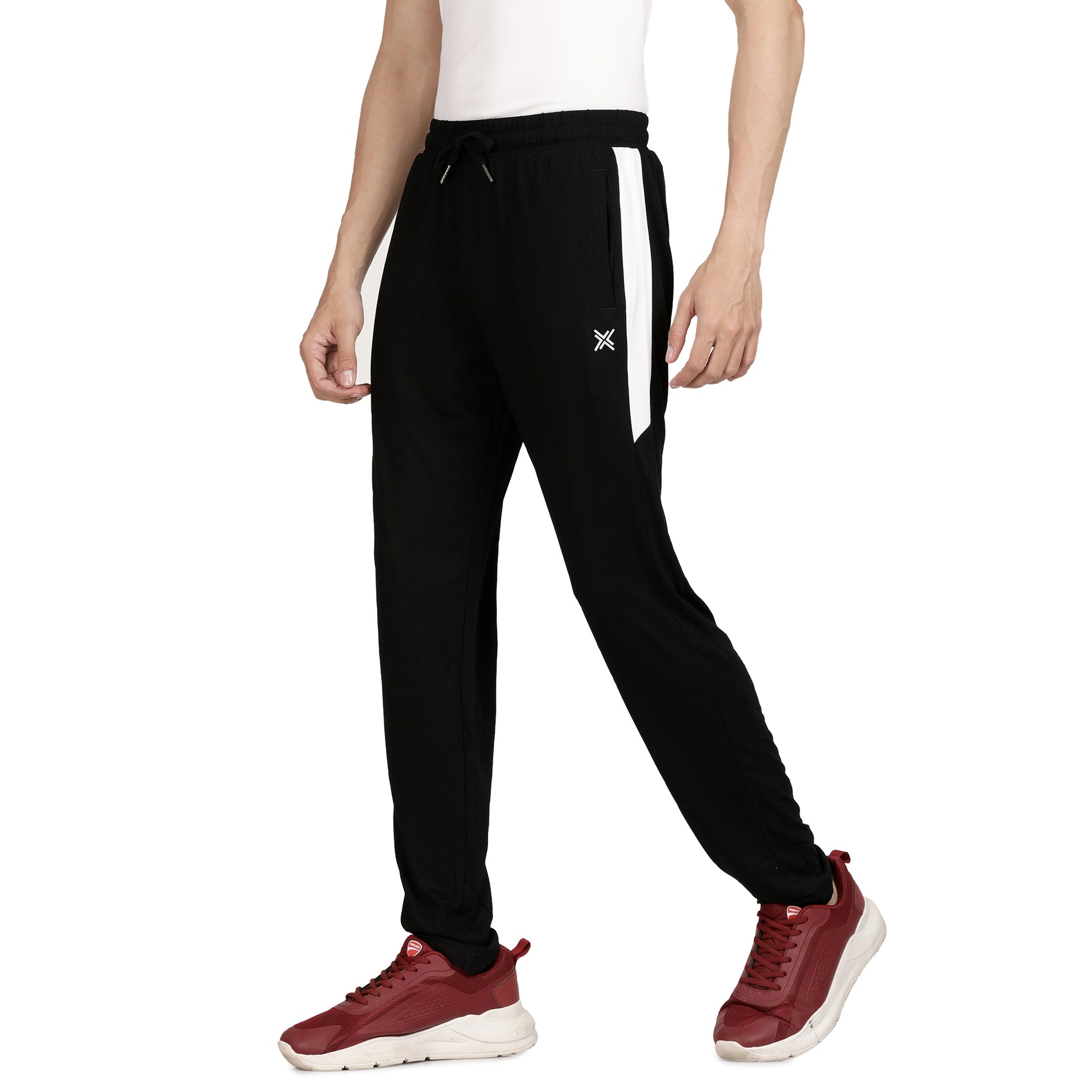 Lavos Mens Active Track Pants for Workouts's photograph that's made with an innovative bamboo and organic cotton fabric from Lavos Performance, a carbon neutral eco-fashion company. Buy Zipper Track Pant For Men Online.The super-soft fabric feels amazing on the skin and our Bamboo Performance Technology which has Bamboo fiber is durable, breathable, and wicks sweat away. Explore Latest Collection Of Bamboo Clothes At Lavos Performance.