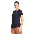 Women's Active Round Neck Tee's photograph that's made with an innovative bamboo and organic cotton fabric from Lavos Performance, a carbon neutral eco-fashion company. 