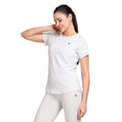 Women's Active Round Neck Tee's photograph that's made with an innovative bamboo and organic cotton fabric from Lavos Performance, a carbon neutral eco-fashion company. 