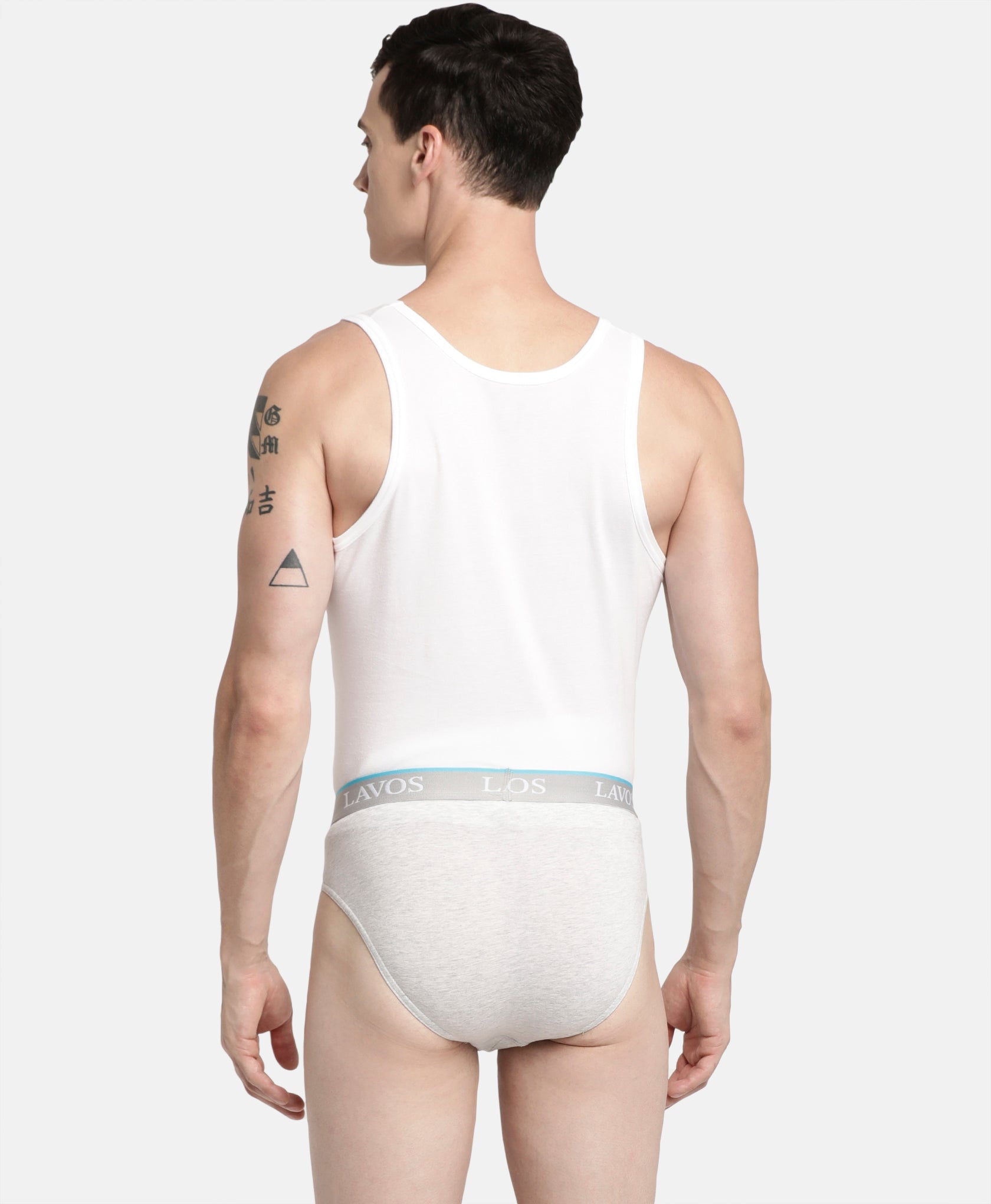 Lavos Mens Solid Brief's photograph that's made with an innovative bamboo and organic cotton fabric from Lavos Performance, a carbon neutral eco-fashion company. 