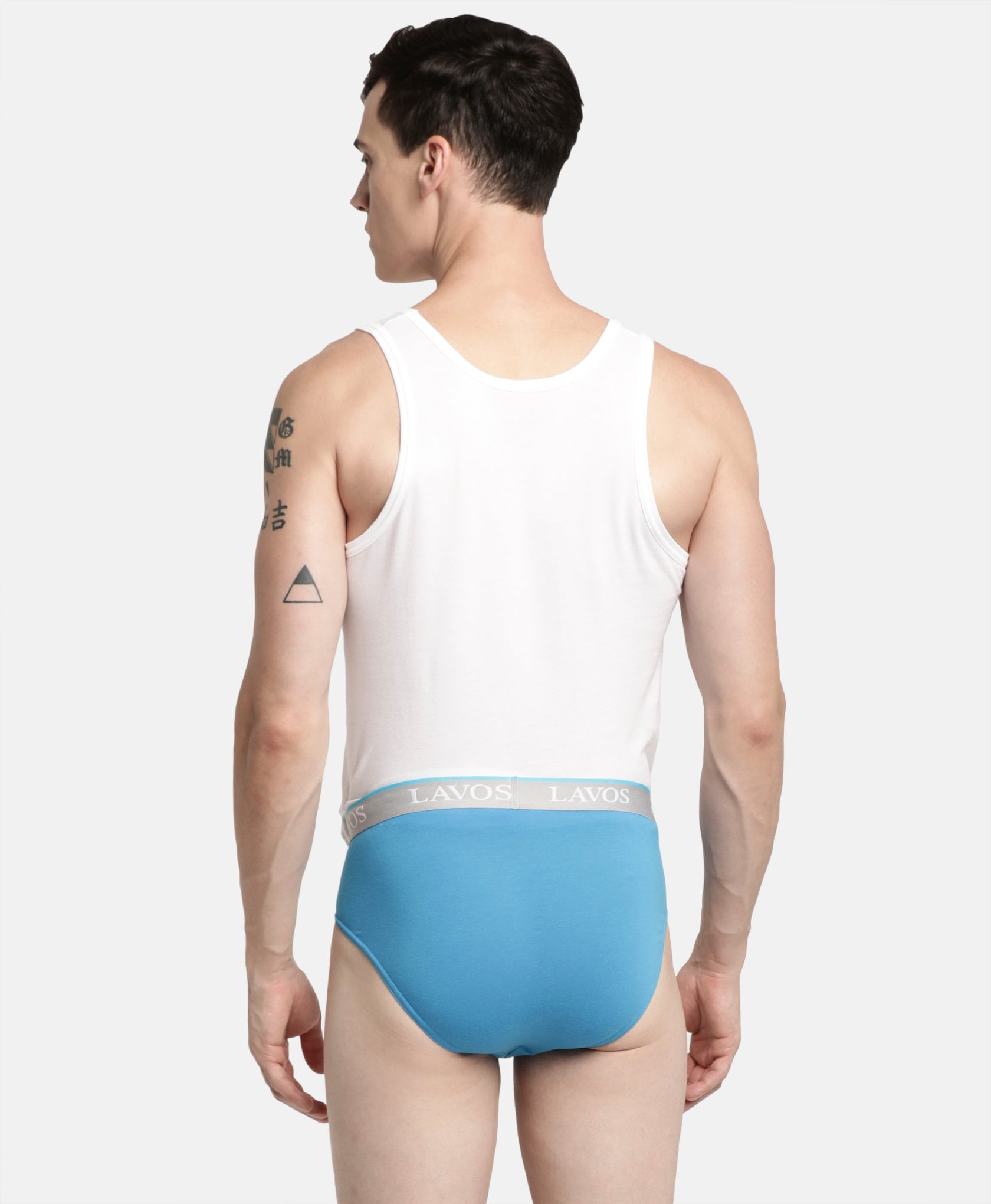 Lavos Mens Solid Brief's photograph that's made with an innovative bamboo and organic cotton fabric from Lavos Performance, a carbon neutral eco-fashion company. 