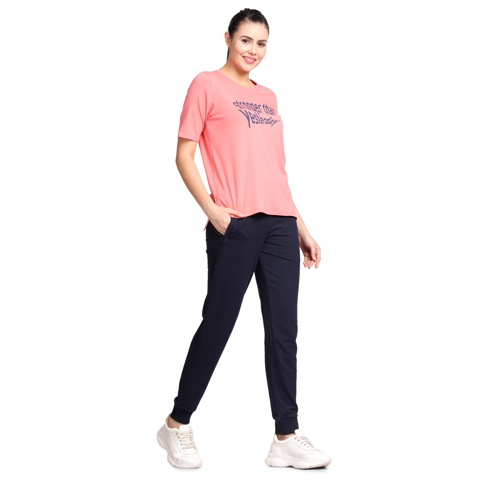 Women's Classic Round Neck's photograph that's made with an innovative bamboo and organic cotton fabric from Lavos Performance, a carbon neutral eco-fashion company. 