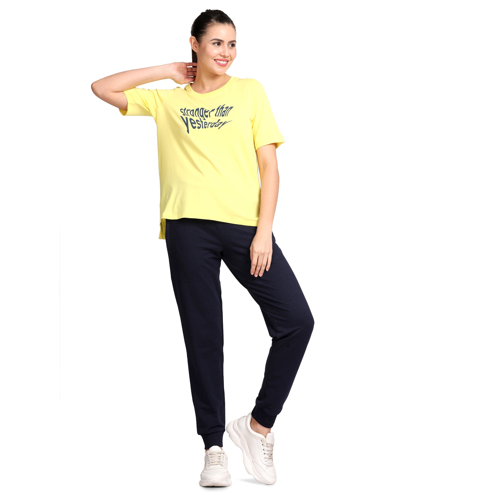 Women's Classic Round Neck's photograph that's made with an innovative bamboo and organic cotton fabric from Lavos Performance, a carbon neutral eco-fashion company. 