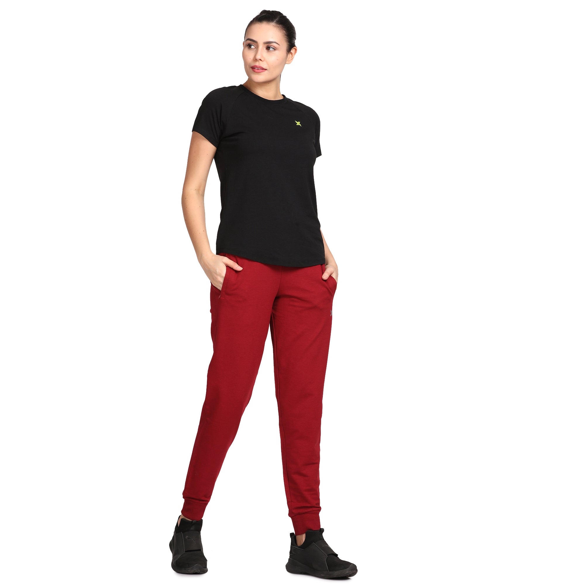 Women's Active Round Neck Tee's photograph that's made with an innovative bamboo and organic cotton fabric from Lavos Performance, a carbon neutral eco-fashion company. 