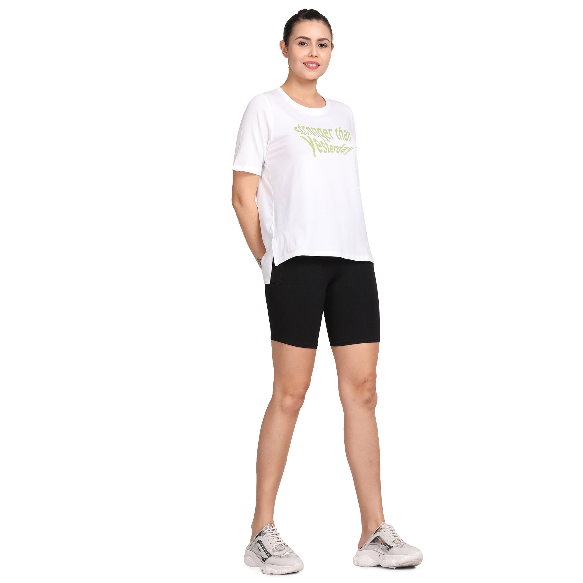 Women's Classic Round Neck's photograph that's made with an innovative bamboo and organic cotton fabric from Lavos Performance, a carbon neutral eco-fashion company. 