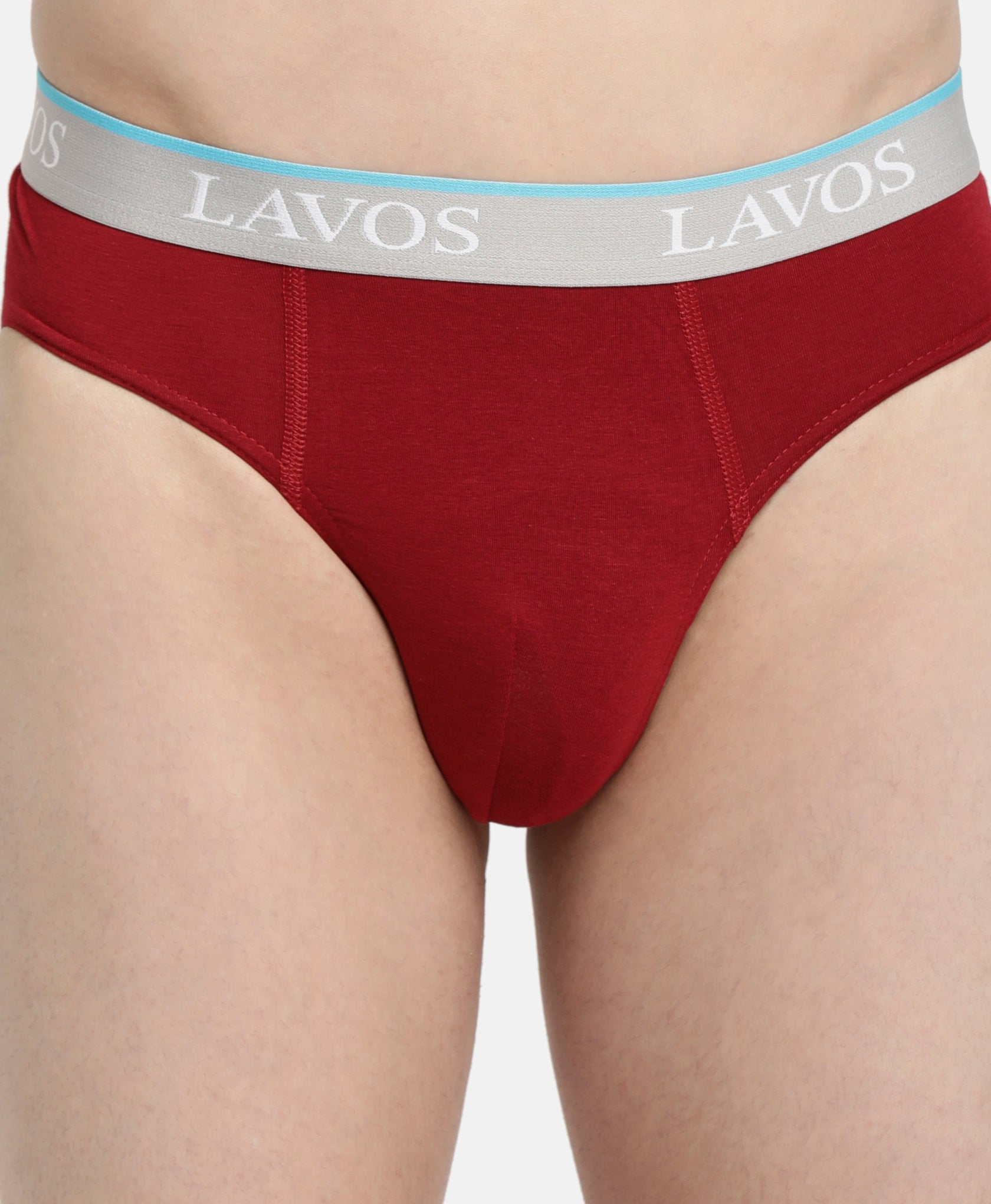 Lavos Mens Solid Brief's photograph that's made with an innovative bamboo and organic cotton fabric from Lavos Performance, a carbon neutral eco-fashion company. 