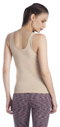 Lavos Womens Tank Top's photograph that's made with an innovative bamboo and organic cotton fabric from Lavos Performance, a carbon neutral eco-fashion company. Buy Bamtop For Women Online In India. Bamtop Can be used as leisure wear/active wear and gives sporty fit.Anti-bacterial and odor free And 50% Organic cotton, 42% Bamboo, 8% Elastane. Explore Latest Collection Of Bamboo Clothes At Lavos Performance.