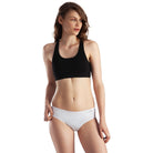 Organic Bamboo No Marks Panty | Invisible Panty Line | for Women's photograph that's made with an innovative bamboo and organic cotton fabric from Lavos Performance, a carbon neutral eco-fashion company. Made from natural bamboo fabric • Underwear that stays invisible under tightest dress • Insinuates curves • Super breathable bamboo fabric makes this underwear women will love • Invisible cotton bamboo panties.
