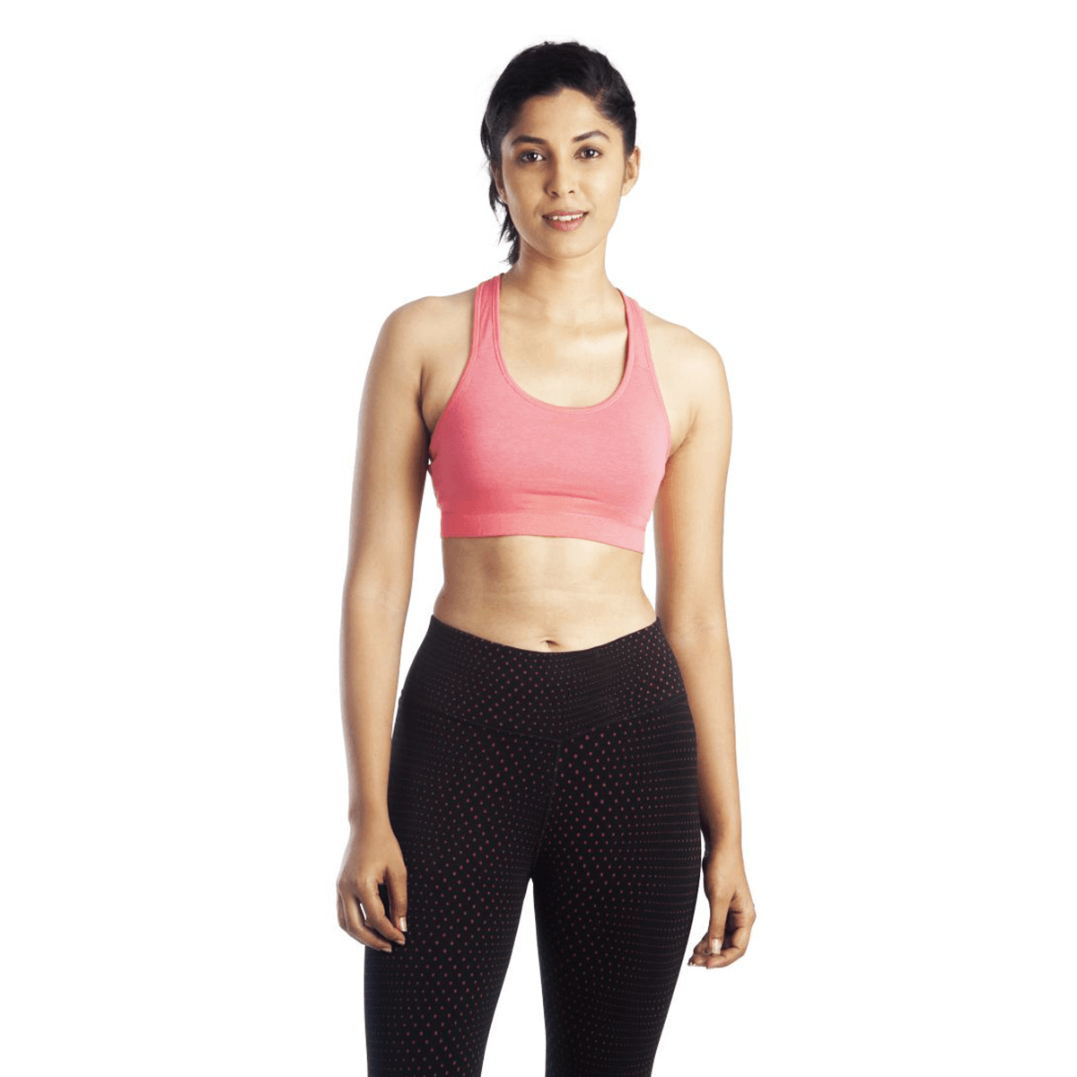 Lavos Womens Reversible Sports Bra's photograph that's made with an innovative bamboo and organic cotton fabric from Lavos Performance, a carbon neutral eco-fashion company. Buy Reversible Sports Bra Online In India. Ideal for allergy-prone and sensitive skin.Label free for all day comfort.50% Organic cotton, 42% Bamboo, 8% Elastane.Explore latest Collection Of Bamboo Clothes At Lavos Performance.