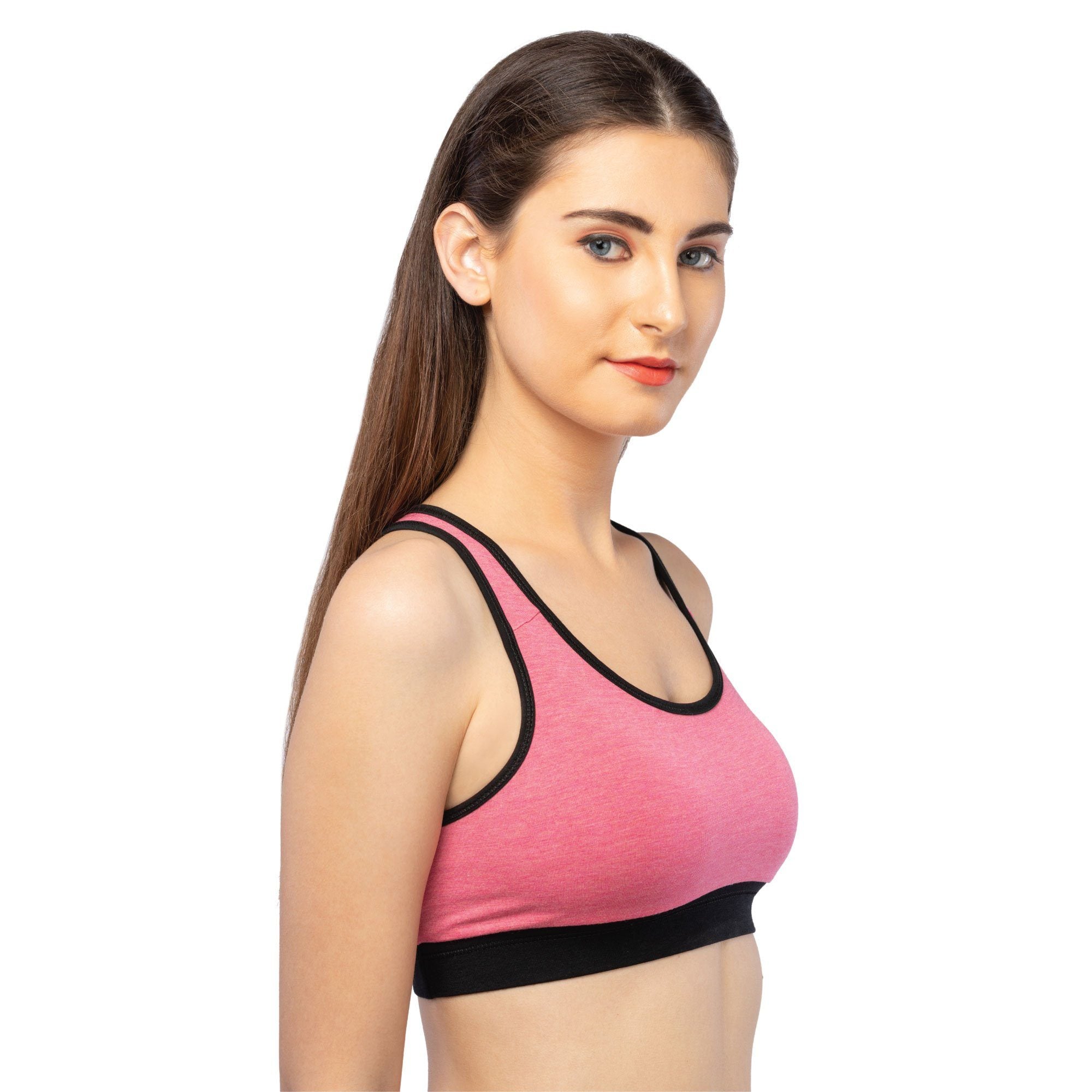 Lavos Womens Reversible Sports Bra's photograph that's made with an innovative bamboo and organic cotton fabric from Lavos Performance, a carbon neutral eco-fashion company. Buy Reversible Sports Bra Online In India. Ideal for allergy-prone and sensitive skin.Label free for all day comfort.50% Organic cotton, 42% Bamboo, 8% Elastane.Explore latest Collection Of Bamboo Clothes At Lavos Performance.