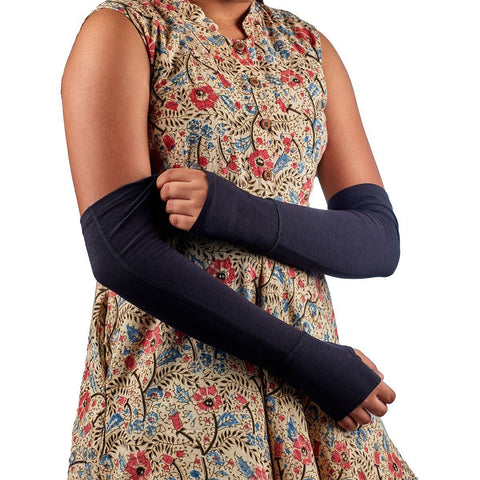 Unisex Bamboo Sun Sleeves with UPF 50+ Black